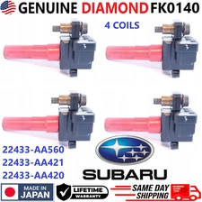 GENUINE DIAMOND Ignition Coils For 2002-2005 Subaru Impreza 2.0L H4, Saab 9-2X