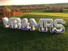 Floral "MR & MRS" Lettering to HIRE