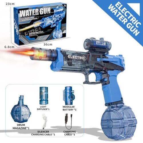 Electric Water Gun Automatic High-Powered Squirt Gun LED Muzzle Flash AU Stock - Picture 2 of 13