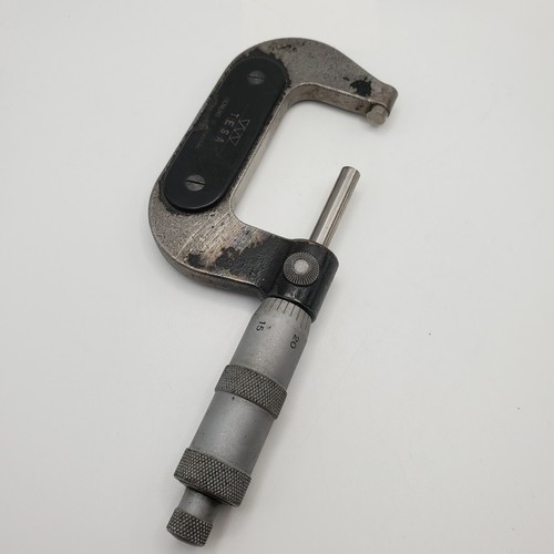 Vintage Tesa Renens Lausanne 1-2 Inch Outside Micrometer Swiss Made Tool RARE - Picture 2 of 8