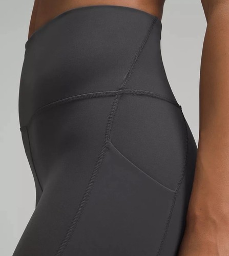 Lululemon Wunder Train High-Rise Tight with Pockets in Grphite Grey US 12, UK 16 - Picture 5 of 6