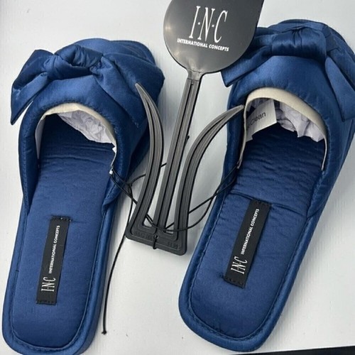  New INC Women's Satin-Bow Slide Slippers, Nightfalls size L9/10 shoes - Bild 3 von 6