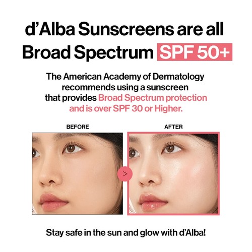 d'Alba Waterfull Tone-Up Sunscreen SPF50+ UV Essence Pink Correcting - Bild 3 von 6