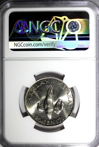 TONGA Taufa'ahau Tupou IV 1981 20 Seniti NGC MS64 superior calificado por ngc km# 71 (034) - Imagen 3 de 4