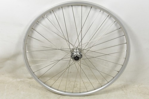 700c Silver Disc wheels 622 - 23 multi-speed freewheel hub front rear pair - Picture 5 of 7