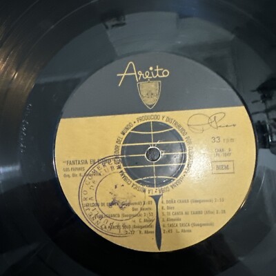 その他 Fantasy of Rhythm Los Papines Cuban LP / LOS PAPINES / FANTASIA EN RITMO / AREITO EPA 1047
