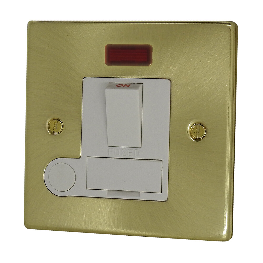 Satin Brushed Brass Light Switches & Plug Sockets - Sleek Modern Finish