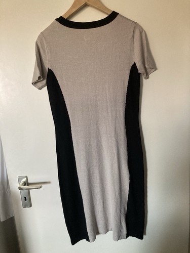 Alba Moda Kleid Beige Mit Schwarzen Akzenten Gr 38 - Bild 3 von 7