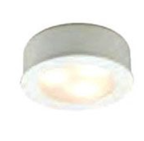 HR-LED87-27-WT 2700K Soft White Round LED Button Light, White - Bild 1 von 1