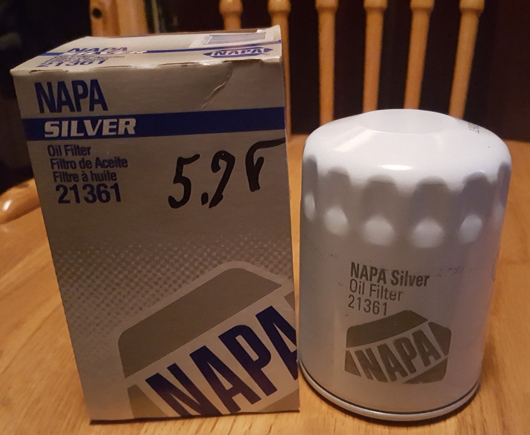 Engine Oil Filter Napa Silver 21361