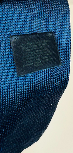 Brooks Brothers Sock Tie Necktie Navy Blue 100% Silk Classic Formal Italy - Picture 10 of 11