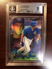 1997 FLAIR SHOWCASE ROW 1 LEGACY #131 SHAWN GREEN JAYS #/100 SP BGS 9 MINT w/9.5