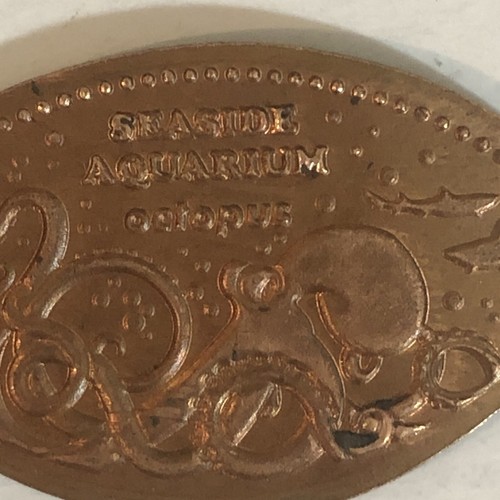 Seaside Aquarium Octopus Pressed Elongated Penny PP1 - Picture 2 of 2