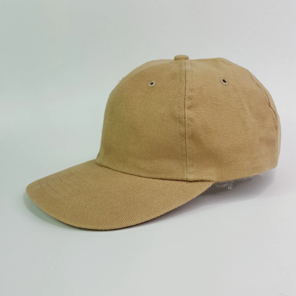 Винтажный 90-х пустой бежевый саржи бейсболки регулируемый ремень выцветший шляпа бейсбольная кепка ретро - Изображение 3 из 4