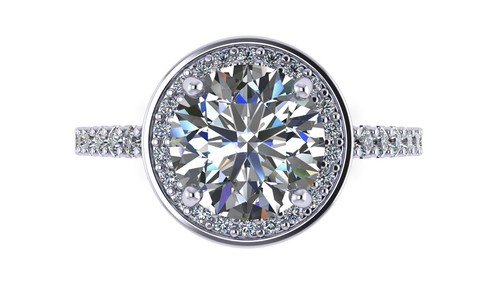 NANA Jewels Round Sterling Silver Engagement Rings for Women - Choose Colors - Picture 2 of 50