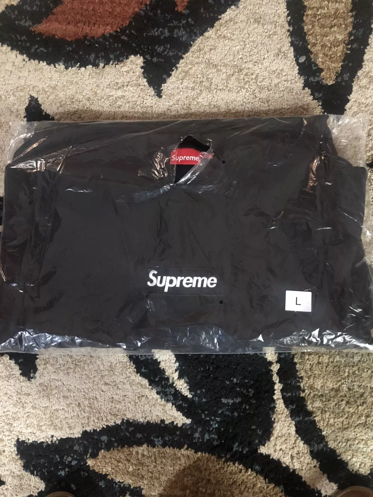 Supreme Box Logo Crewneck FW18 Large Black Authentic SUPREME BOGO RARE