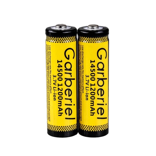 Garberiel 14500 Battery 1200mAh 3.7V Rechargeable for Flashlight Torch US - Picture 15 of 21