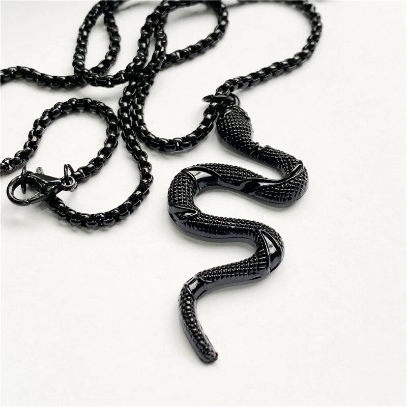 Snake charm necklace deals