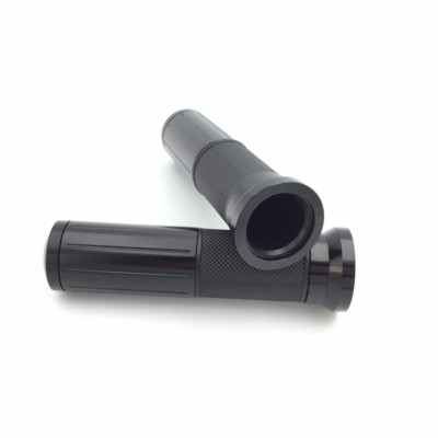 Black CNC Anti-skid Rubber Hand Grips For BMW S1000RR Aprilia Buell Ducati 7/8''
