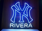 New York Yankess Rivera Neon Sign 20"x16" Lamp Bar Light Handmade Display Z435