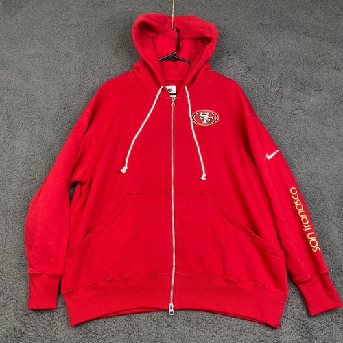 Nike San Francisco 49ers Hoodie Men's Medium NFL Full Zip 024c