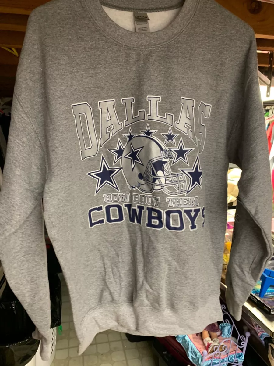 Mens Dallas Cowboys Crewneck sweatshirt “how bout them cowboys” medium