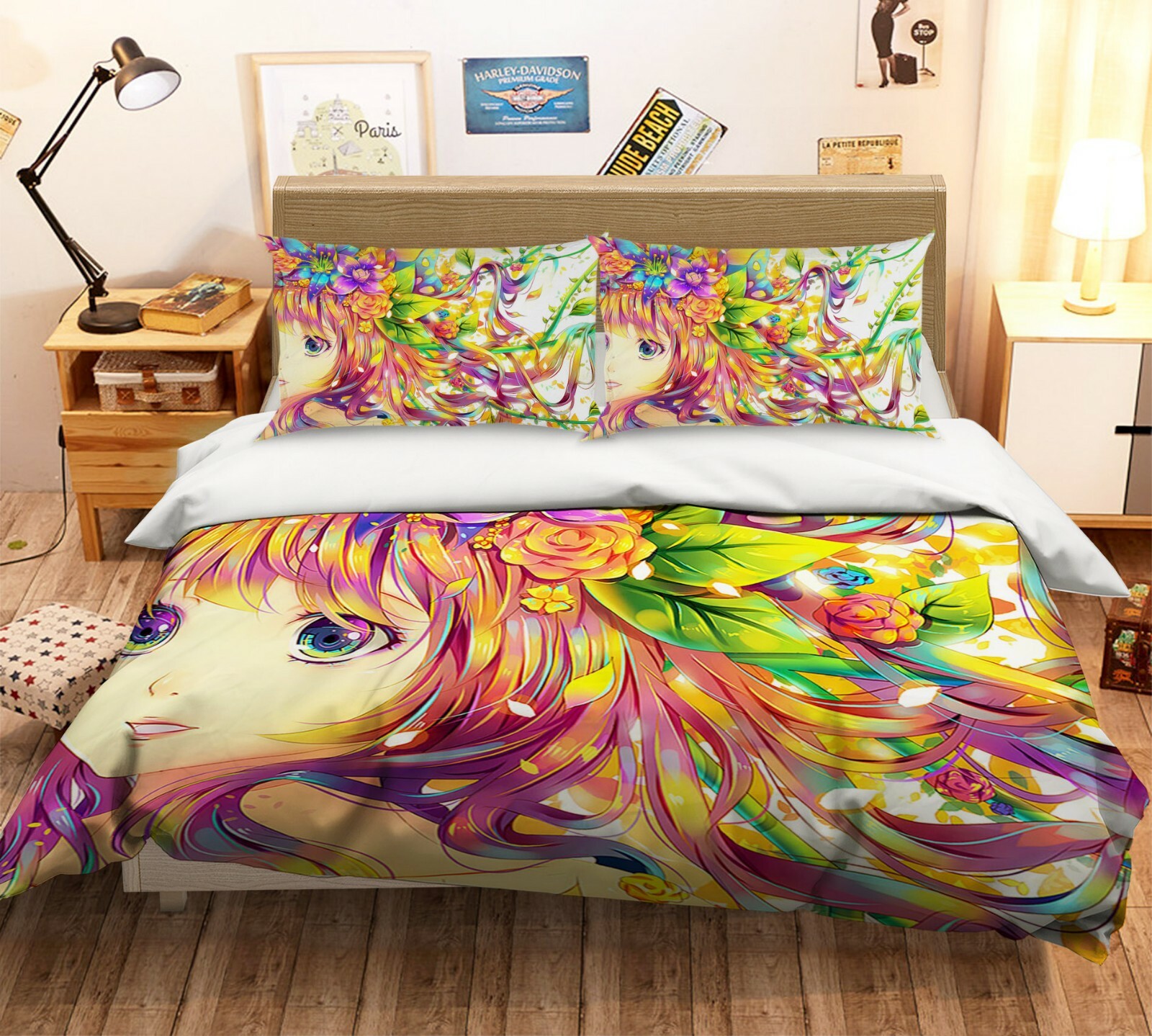 3D CGoldlla Girl 234 Japan Anime Bed Pillowcases Quilt Duvet Cover Single UK 3D CGoldlla Girl 234 Japan Anime Bed Pillowcases Quilt Duvet Cover Single UK