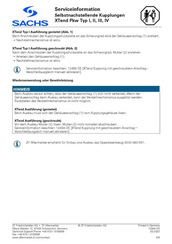 Sachs Kupplungssatz für Opel Astra J K Cascada Zafira C 1.4 1.6 3000 990 349 - Bild 3 von 7