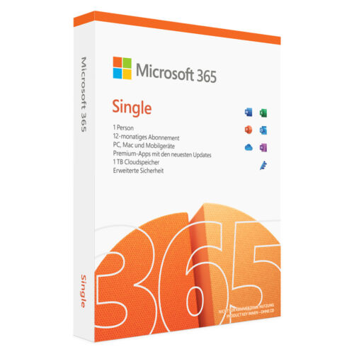 Microsoft 365 Single | 5 appareils | 1 utilisateur | 1 an | Office 365 Personnel | ESD - Photo 1/4