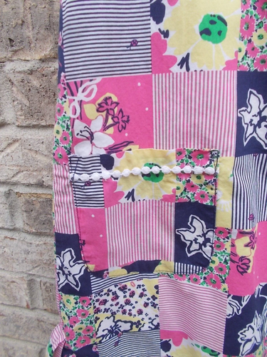 LILLY PULITZER DRESS, Pink Navy Sleevless Patchwork, Lined Girl's 8 - Picture 2 of 16