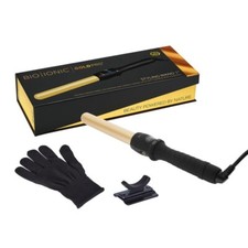 Bio Ionic Gold Pro 24K Ceramic Curling Iron 1" 24K gold barrel Dual voltage 120V