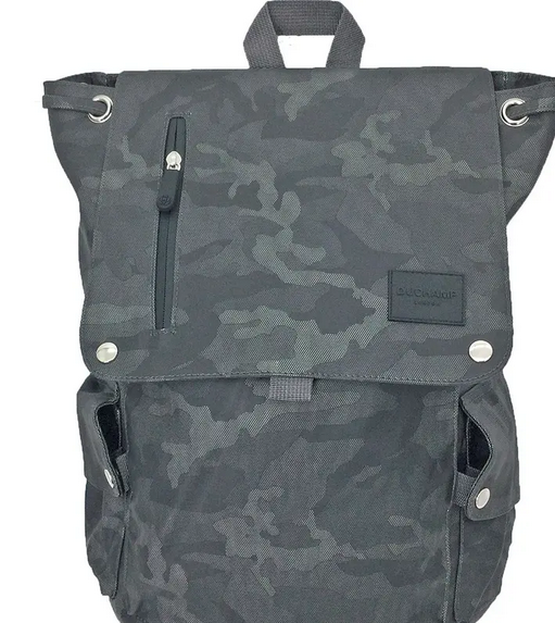 DUCHAMP Flapover Camo Backpack~Charcoal Camo~NWT!!!MSRP$149  display picture 1