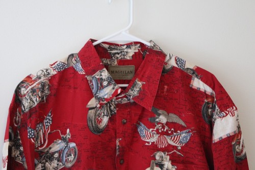 Two Magellan Brand Hawaiian Shirts Motorcycles and Classic Trucks Size 3XL - Picture 7 of 17