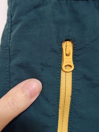 American Eagle Men's S Green Black Yellow Nylon Colorblock Stripe Jogger (Flaw) - Picture 13 of 13