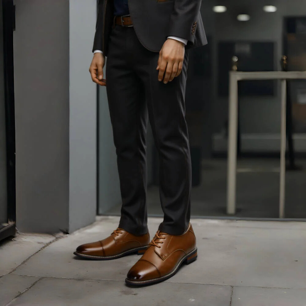 SAOLA Scarpe eleganti uomo moda comode scarpe pelle uomo casual Oxford scarpe