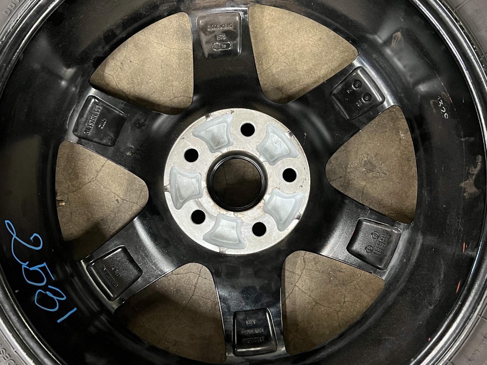 ⭐2014-2020 MASERATI GHIBLI SQ4 SPARE TIRE DONUT WHEEL RIM BLACK OEM LOT2531