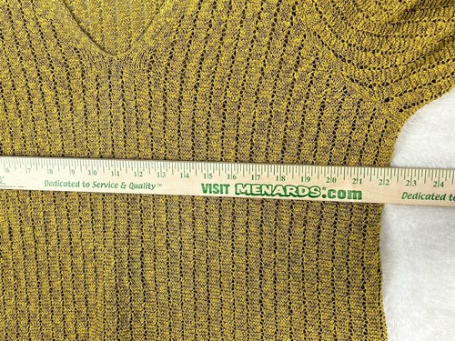 J. JILL open knit beige tan long sleeve pull over sweater size XL Cotton Blend - Picture 4 of 7