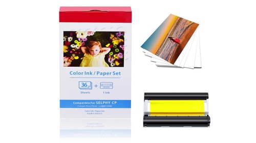 Color Ink & 36 Sheets Photo Paper KP-36IP for Canon Selphy CP740/CP750 4" x 6" - Video 1 von 1