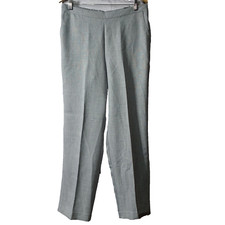 Alfred Dunner Classic Fit Pants Women's 12 Gray Pull On Elastic Waist Career New