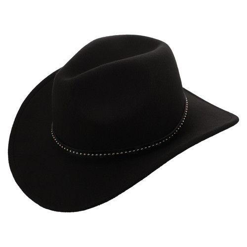 Mens Cowboy Hat Woolen Jazz Top Party Decorations Cowgirl Bride Man - Picture 9 of 12