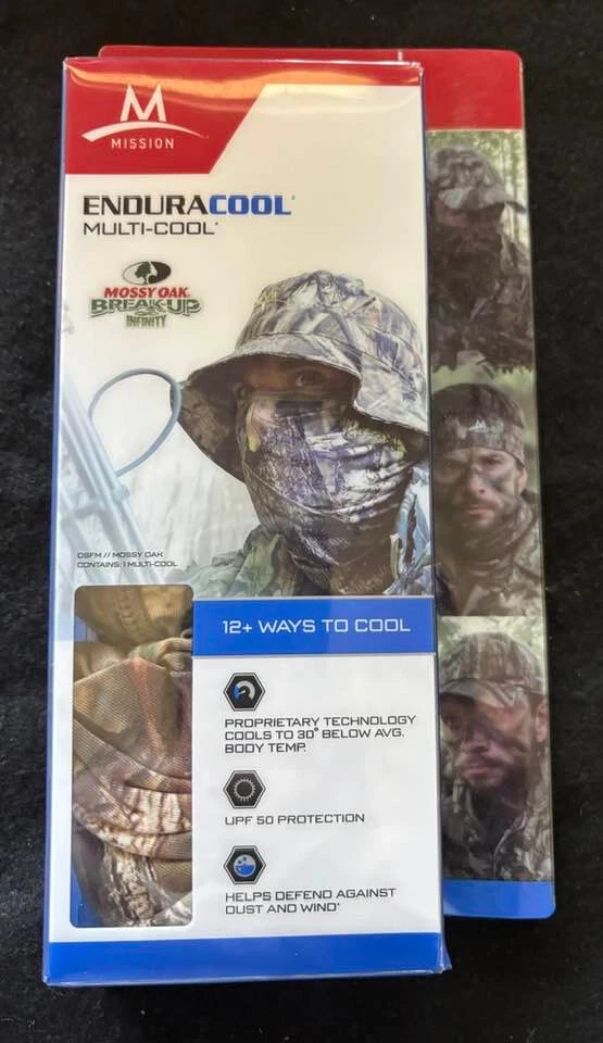 Endura Cool Multi-cool Mossy Oak Breakup Infinity Camo Hat with face cover - Image 2 of 3