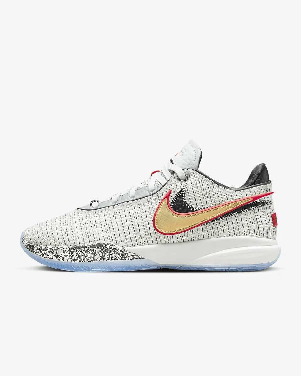 Nike Lebron 20 EP White/Black/University Red/Gold DJ5422-100 Men ※US6-12