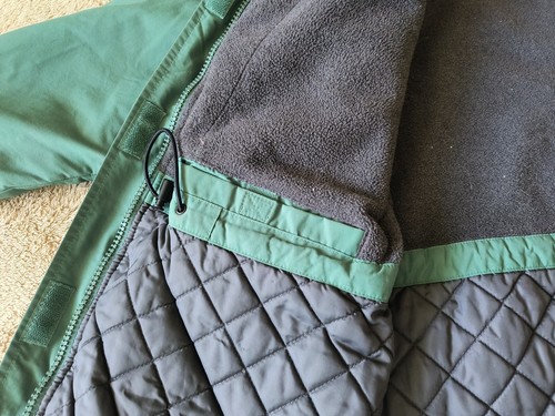 Lands End Winter Coat Polartec Aircore 200 Parka Womens 6-8 Small Green - Picture 7 of 13