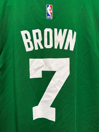 BOSTON CELTICS #7 JAYLEN BROWN NBA BASKETBALL ADIDAS SHIRT JERSEY MEN L GREEN - Bild 6 von 11