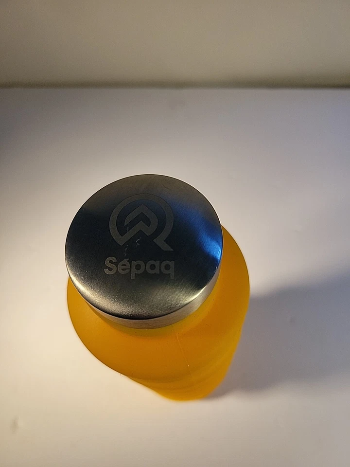 Botella de agua plegable amarilla libre de BPA 17 OZ 500 ML camping senderismo Foto 3 de 4