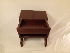Sewing Table Wooden Stool With 2 Lid Tool Box Coffee Table with shelf and handle