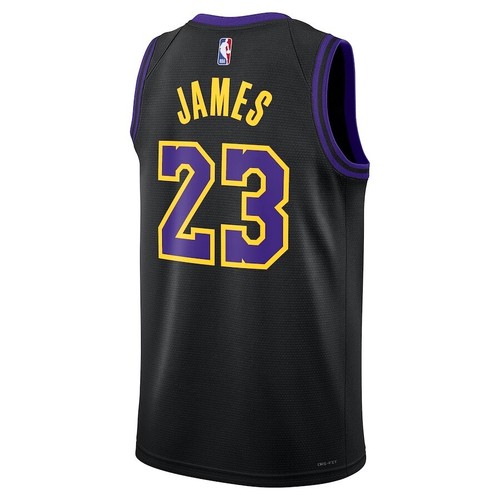 AUTHENTIC LeBron James Los Angeles Lakers Nike Unisex 2023/24 Swingman Trikot XL - Bild 3 von 3
