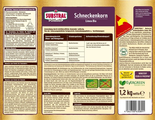 Substral Schneckenkorn Limex BIO 1,2kg gegen Nacktschnecken Schnecken Schnecke - Bild 2 von 2