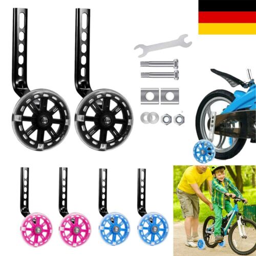 2X Stützräder Sicherheitsstützräder für Universal 12-20" Kinderfahrrad Hilfsrad - Bild 10 von 15
