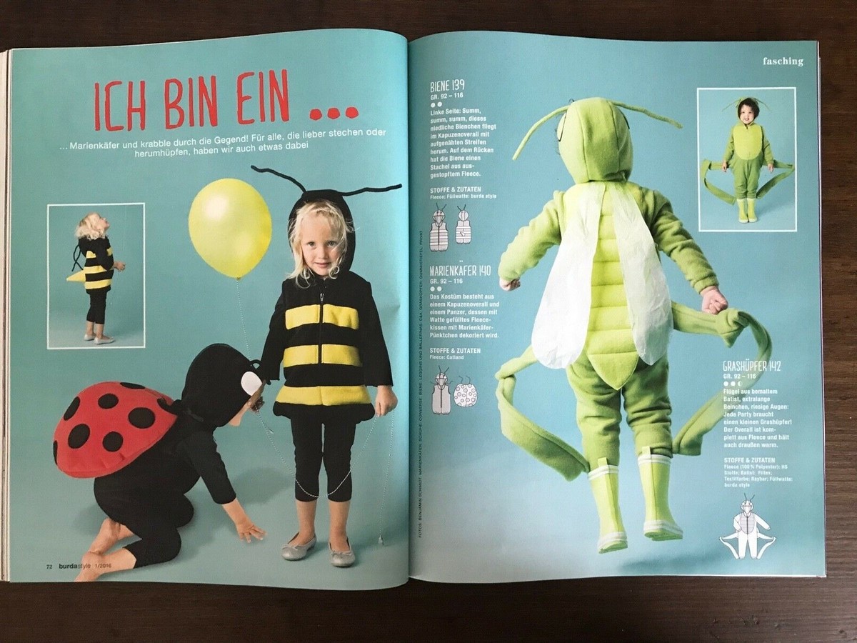 BURDA Style Magazine January 2016 Fashion Sewing Patterns Magazine